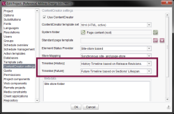 MPP timeline provider selection in project settings