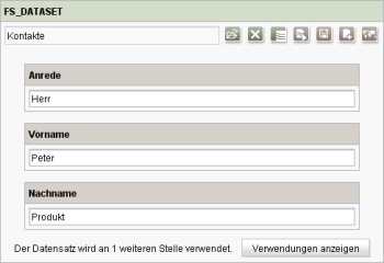 Eingabekomponente FS_DATASET