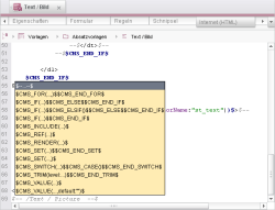 Code-Vervollständigung Ausgabe