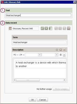 Dialog database link