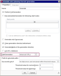 Server Manager schedule pathGeneration