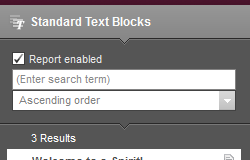 Report filter patterns