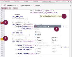 template debugger html channel