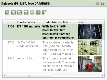 FS_LIST, DATABASE type