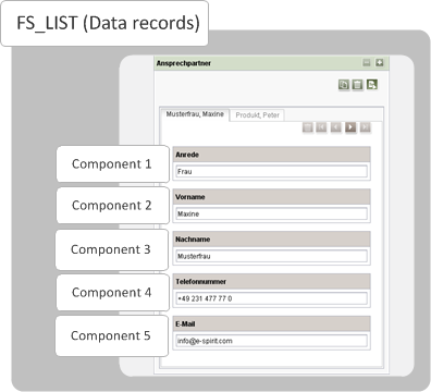 FS_LIST with data records