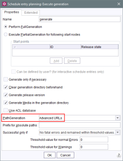 Server Manager schedule pathGeneration