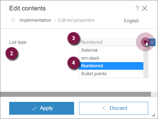 CMS_INPUT_DOM listConfig (ContentCreator)