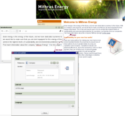 Internal link input and output