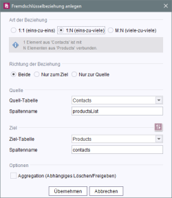 Datenbank-Schema: Fremdschlüsselbeziehung anlegen