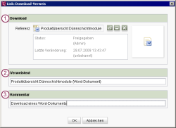 Dialog Download-Verweis