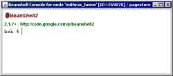 Beanshell console